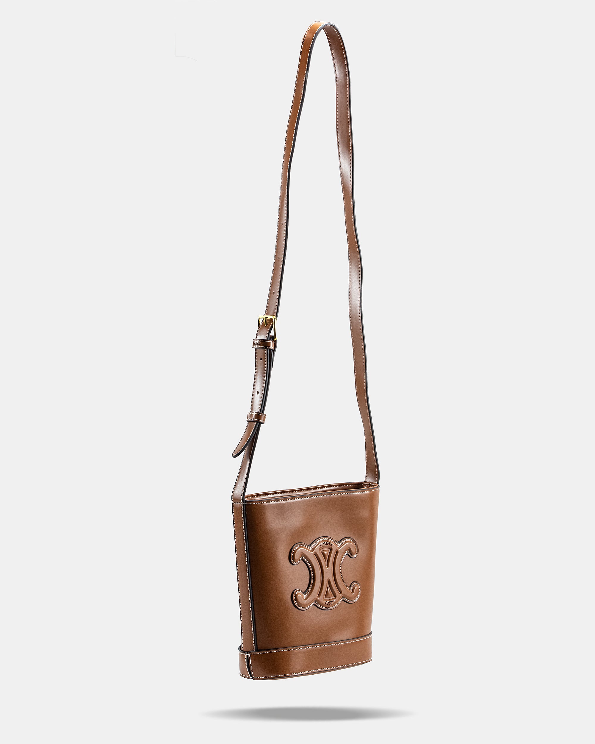 CELINE SMALL BUCKET CUIR TRIOMPHE BAG
