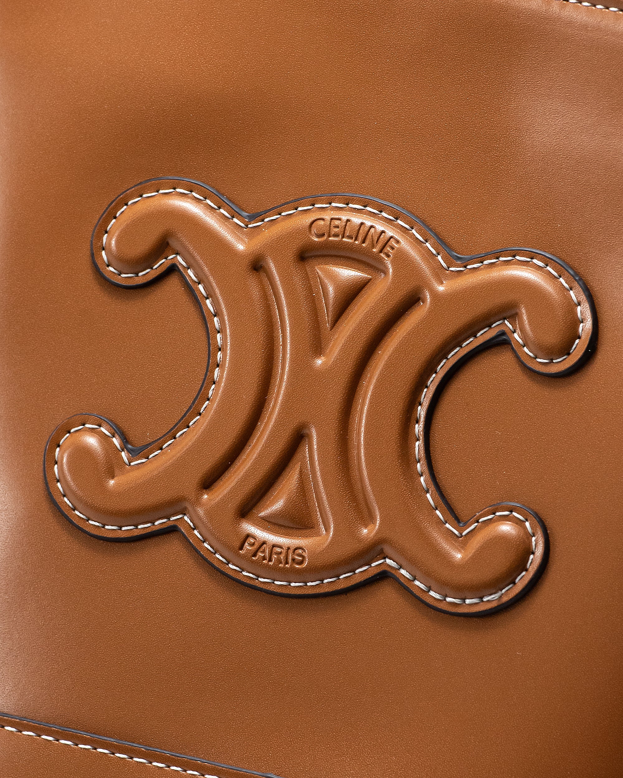 CELINE SMALL BUCKET CUIR TRIOMPHE BAG