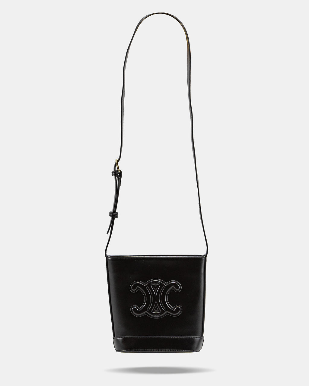 CELINE SMALL BUCKET CUIR TRIOMPHE BAG