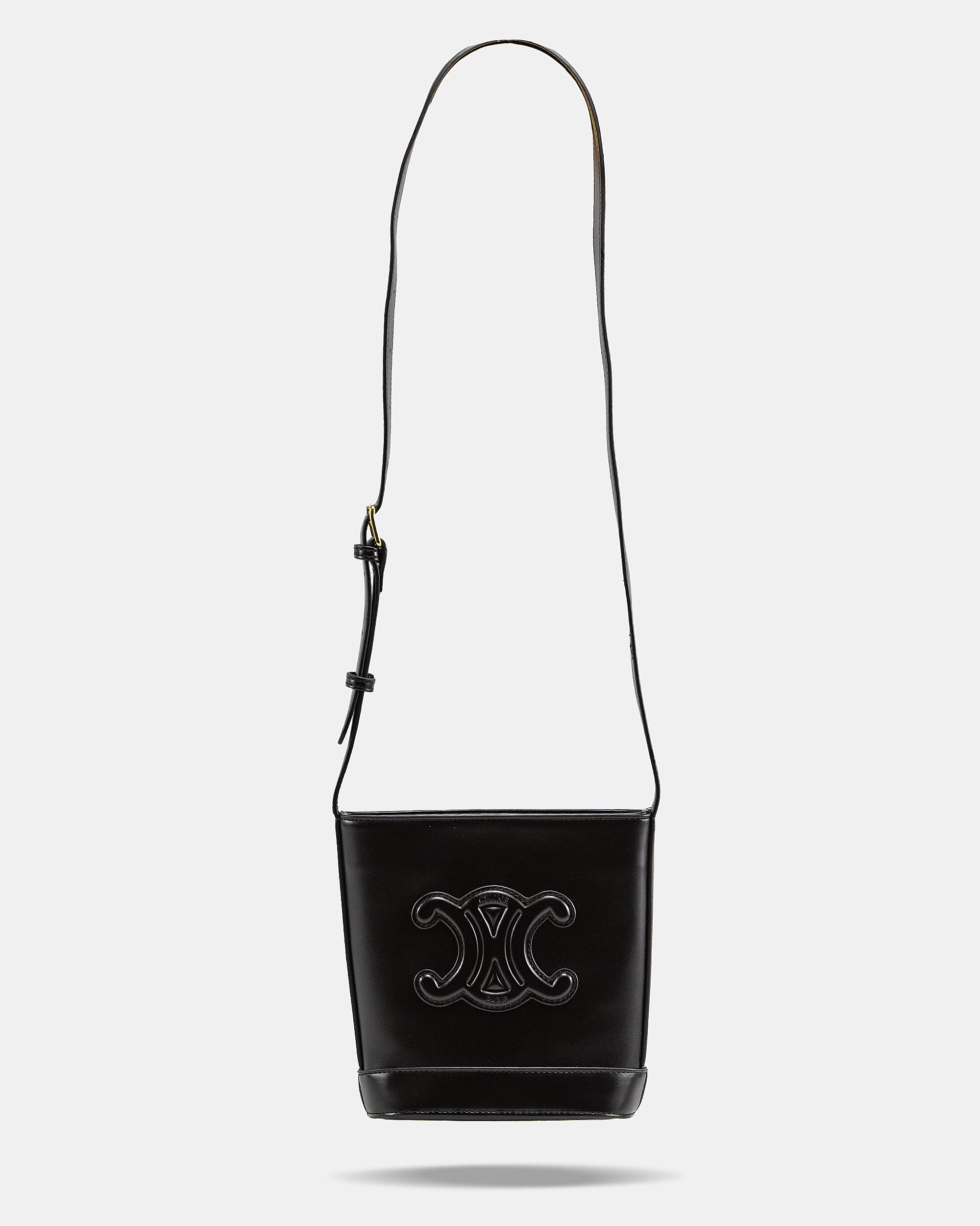 CELINE SMALL BUCKET CUIR TRIOMPHE BAG