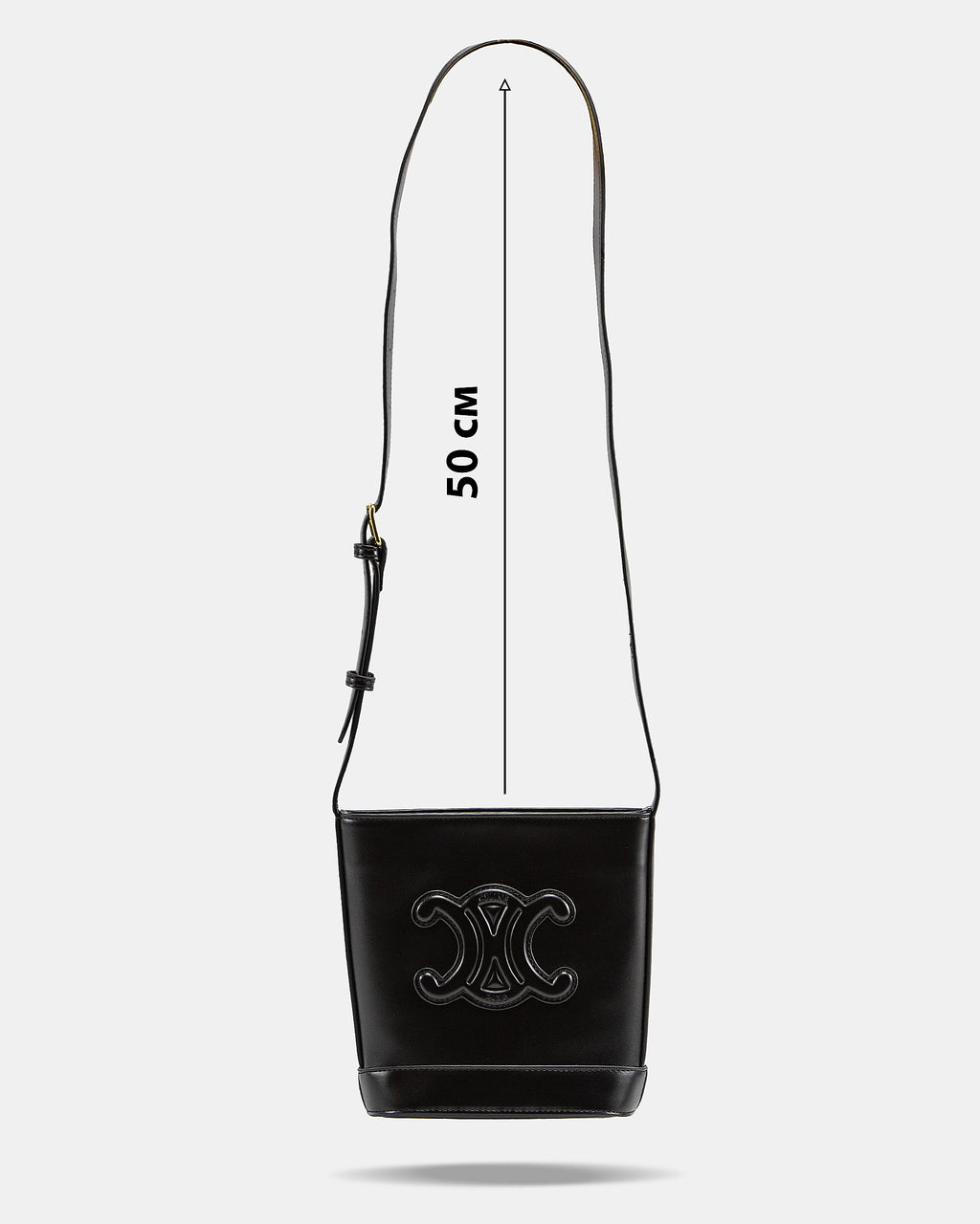 CELINE SMALL BUCKET CUIR TRIOMPHE BAG