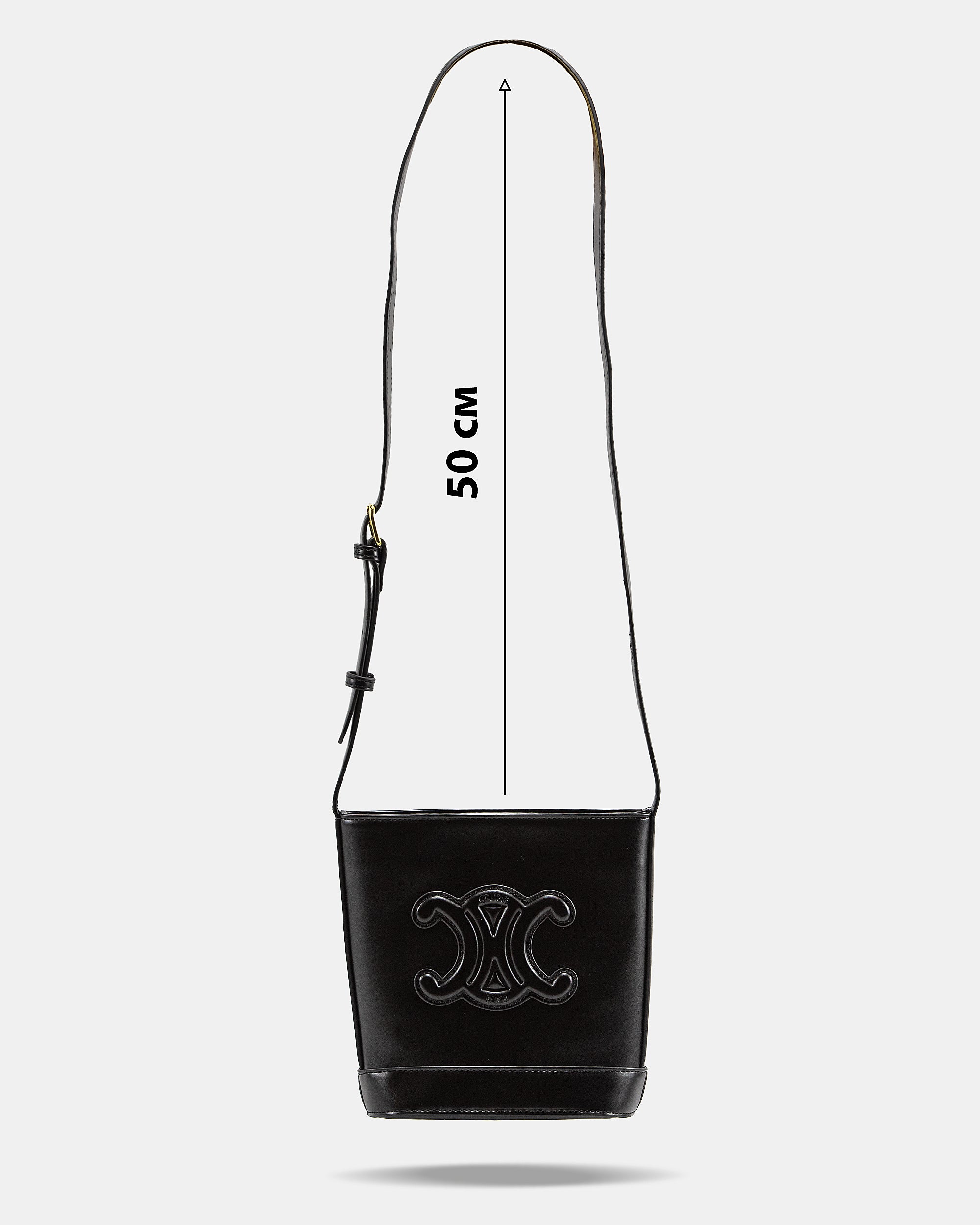 CELINE SMALL BUCKET CUIR TRIOMPHE BAG
