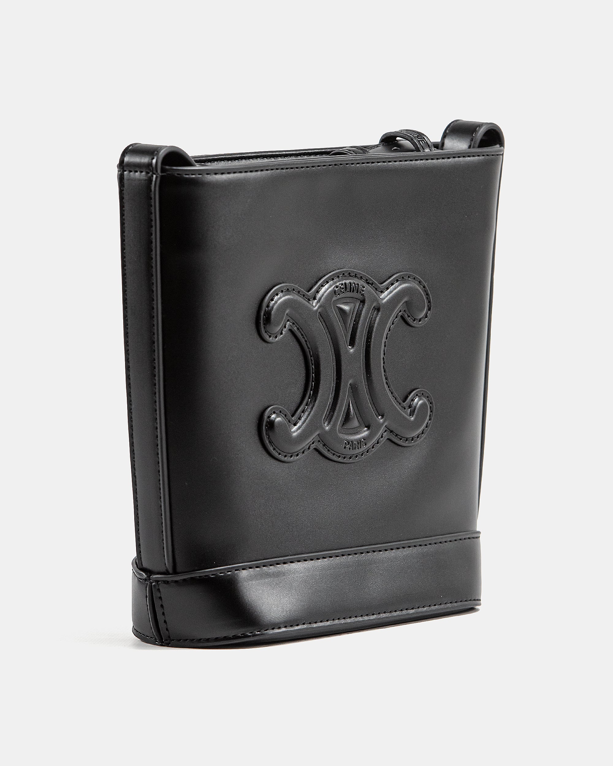 CELINE SMALL BUCKET CUIR TRIOMPHE BAG
