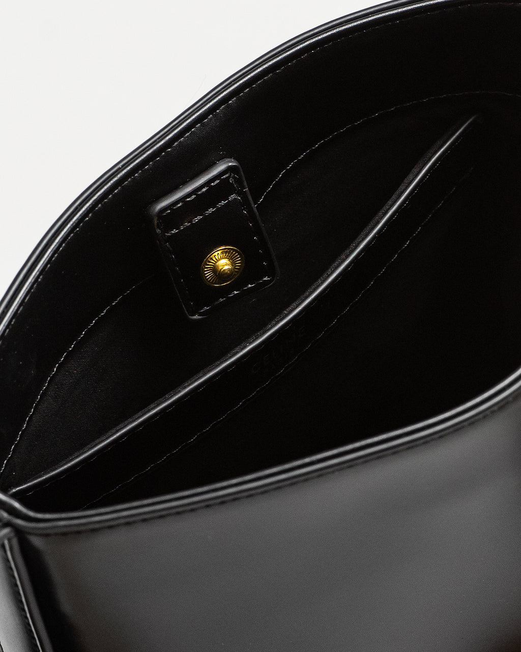 CELINE SMALL BUCKET CUIR TRIOMPHE BAG