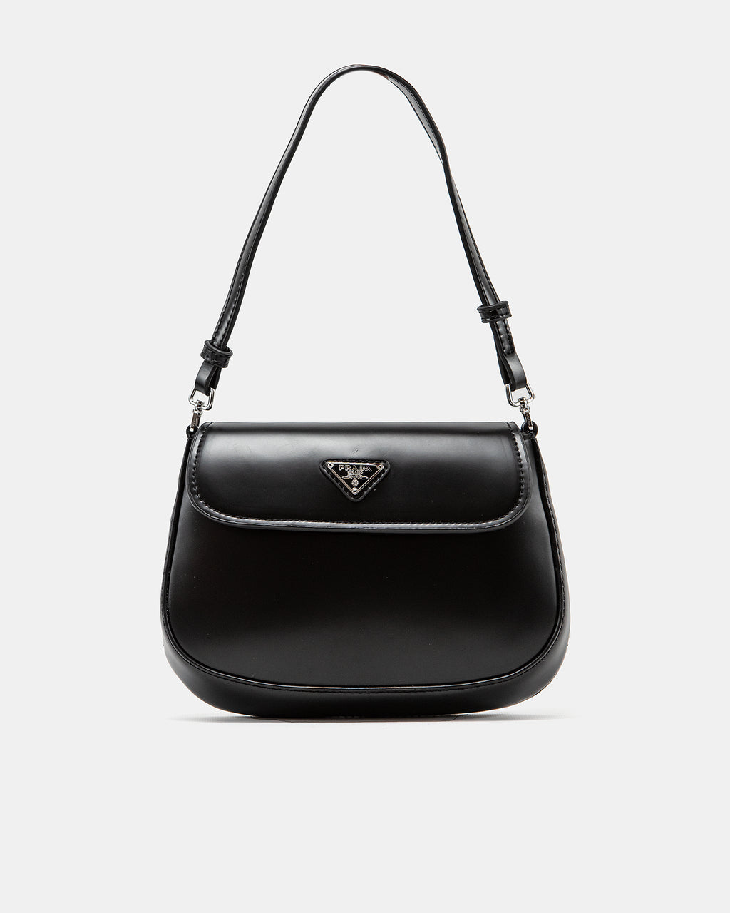 PRADA CLEO LACQUERED LEATHER MINI BAG