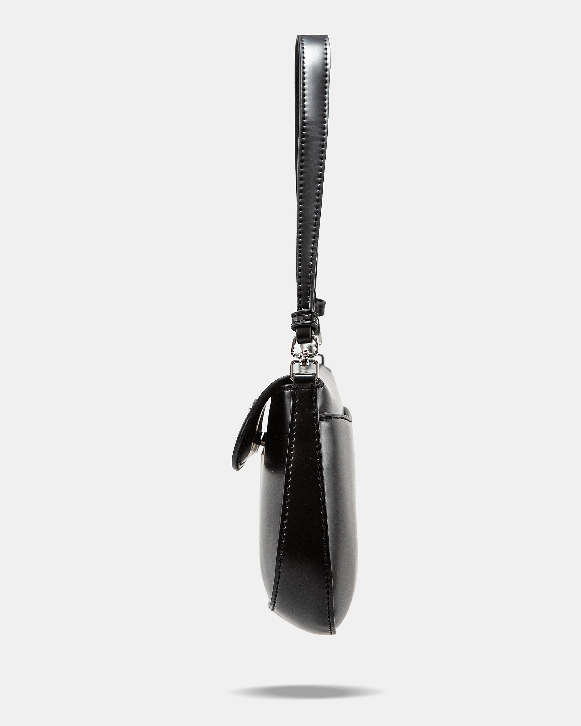 PRADA CLEO LACQUERED LEATHER MINI BAG