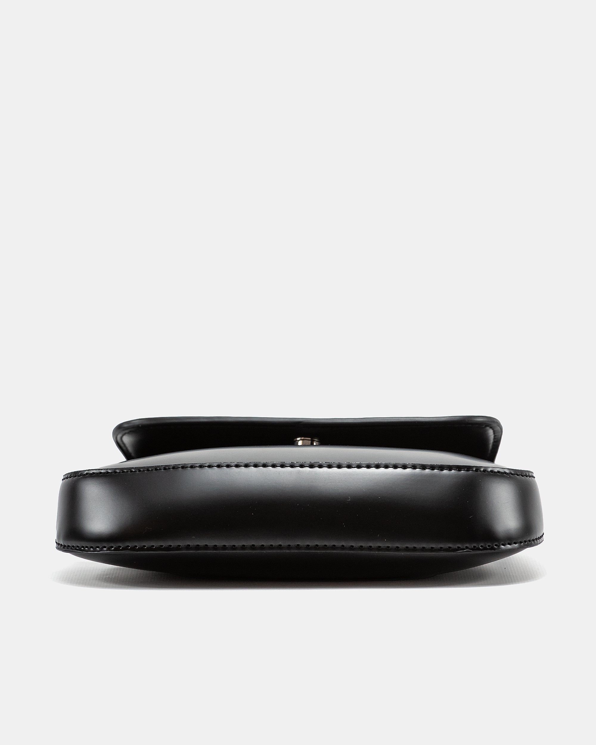 PRADA CLEO LACQUERED LEATHER MINI BAG