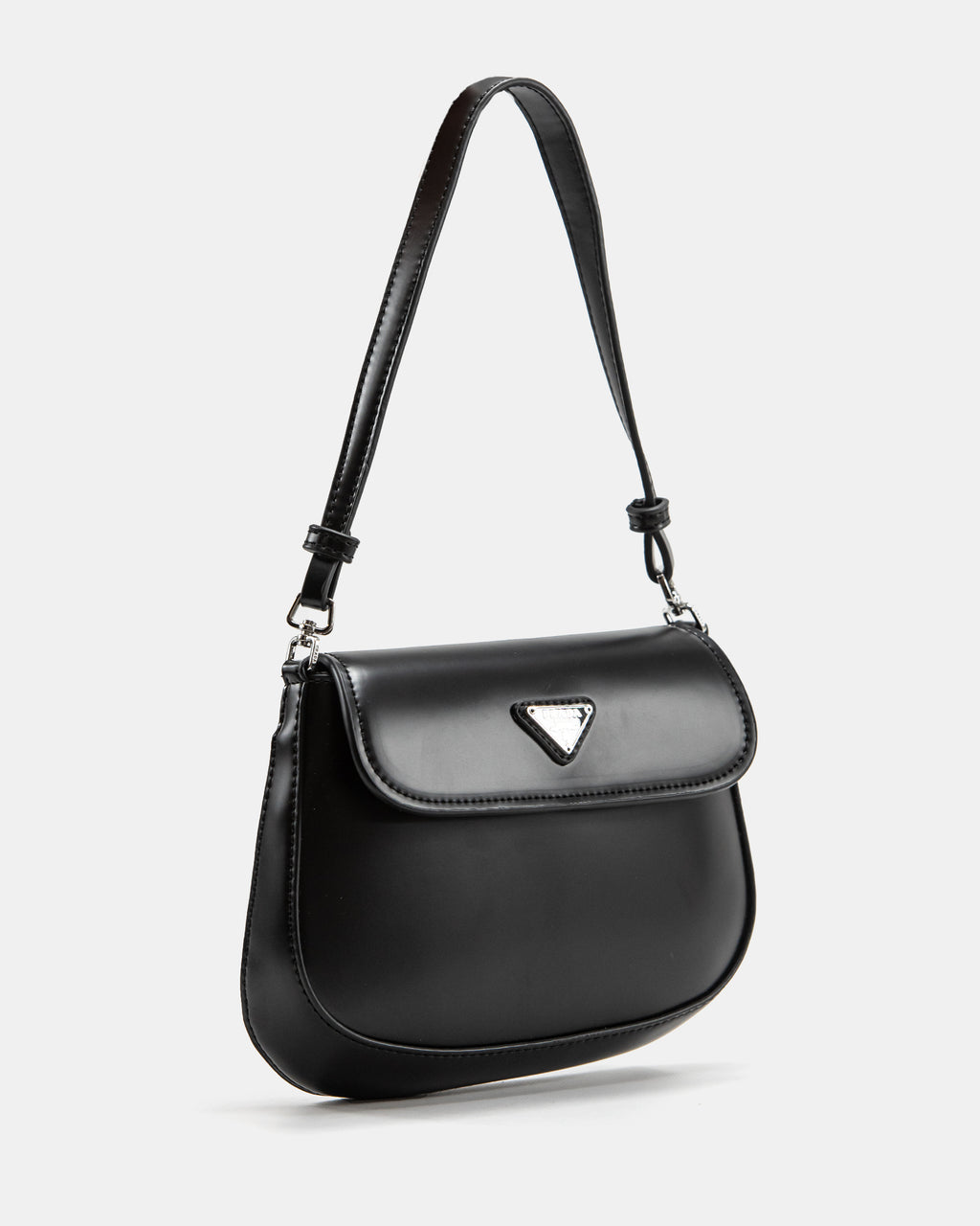 PRADA CLEO LACQUERED LEATHER MINI BAG