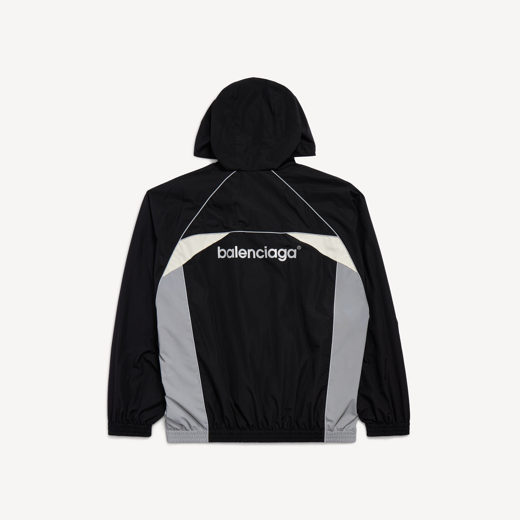 BALENCIAGA BODIES TRACKSUIT JACKET IN BLACK