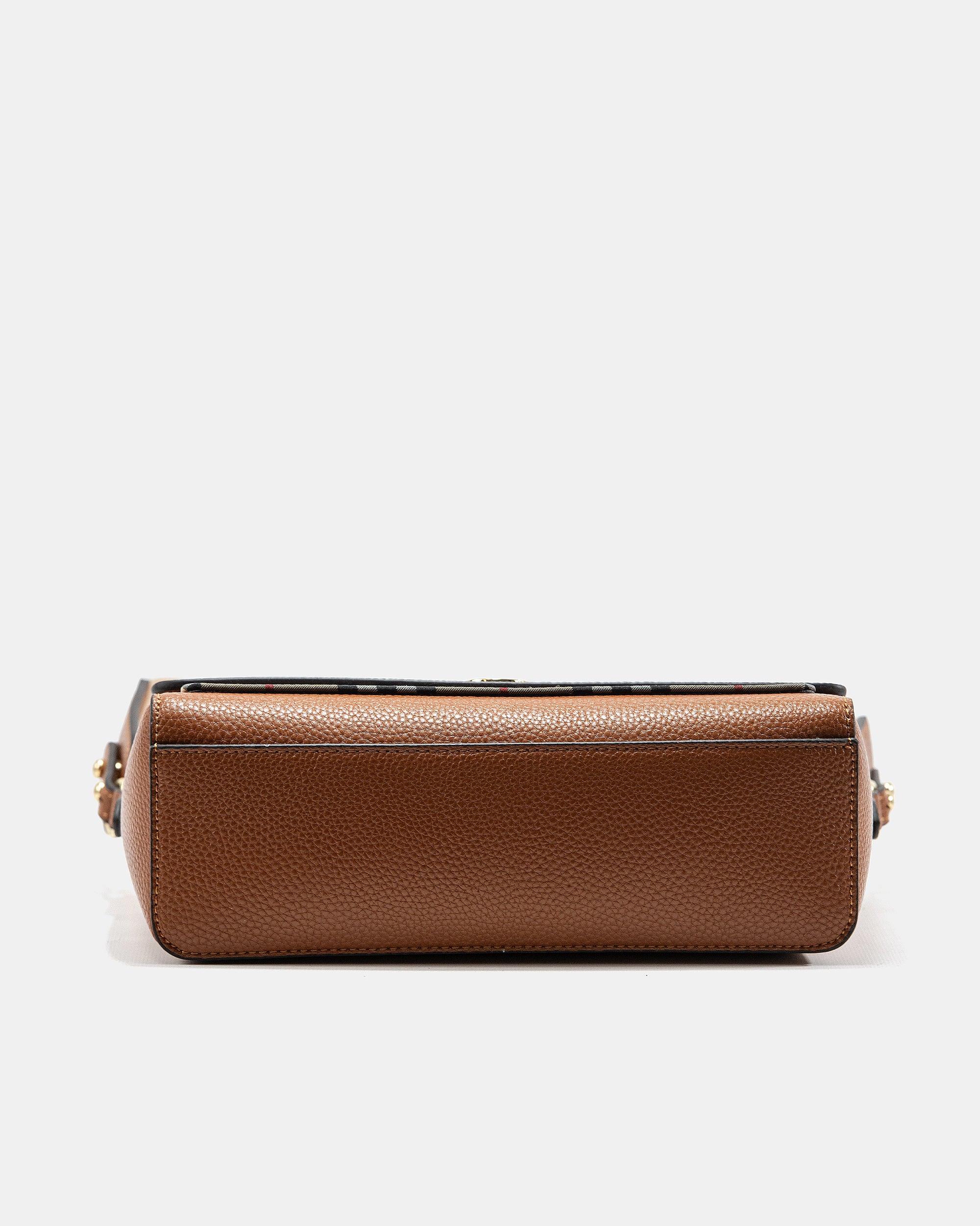 BURBERRY VINTAGE CHECK LEATHER NOTE CROSSBODY BAG