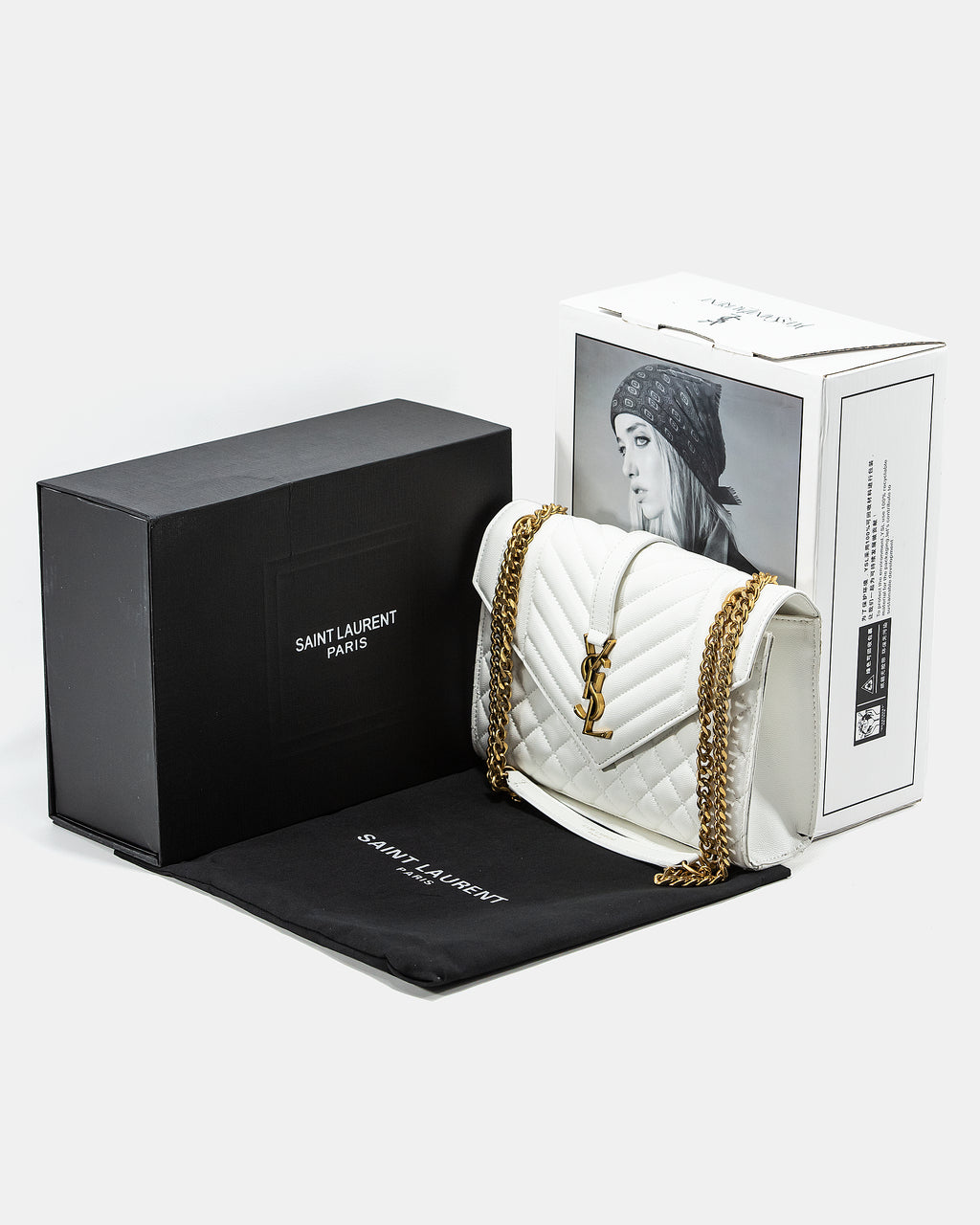 SAINT LAURENT ENVELOPE SHOULDER BAG