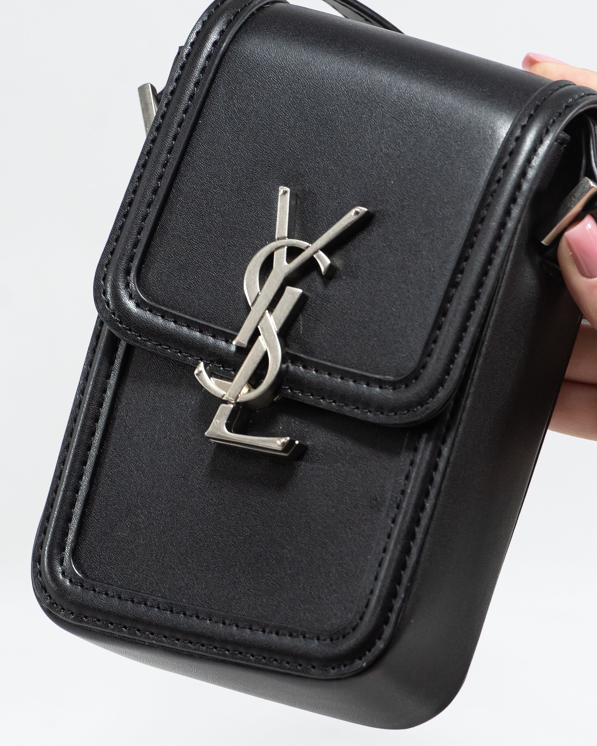 SAINT LAURENT SOLFERINO MINI BAG IN SMOOTH LEATHER