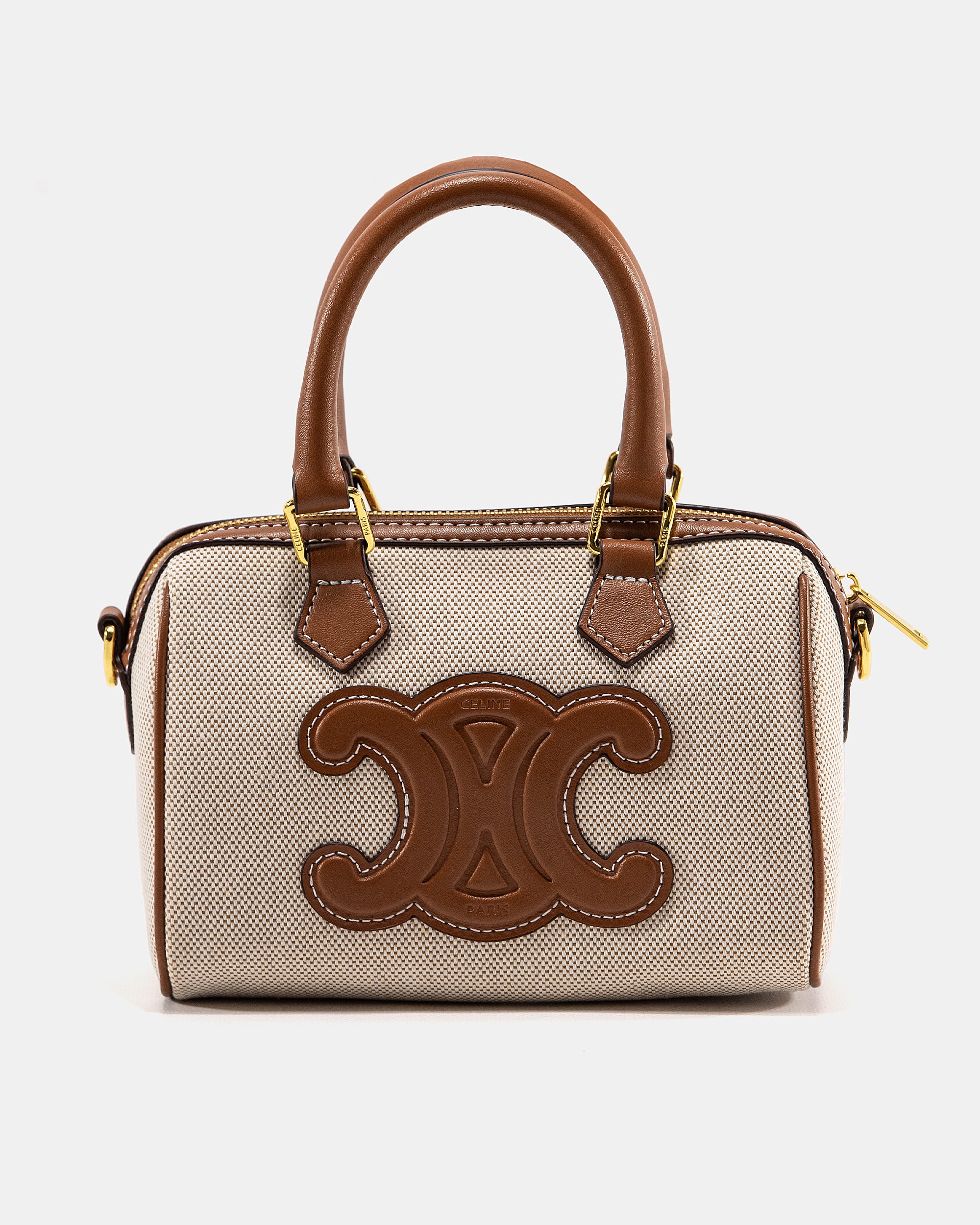 CELINE SMALL BOSTON CUIR TRIOMPHE BAG