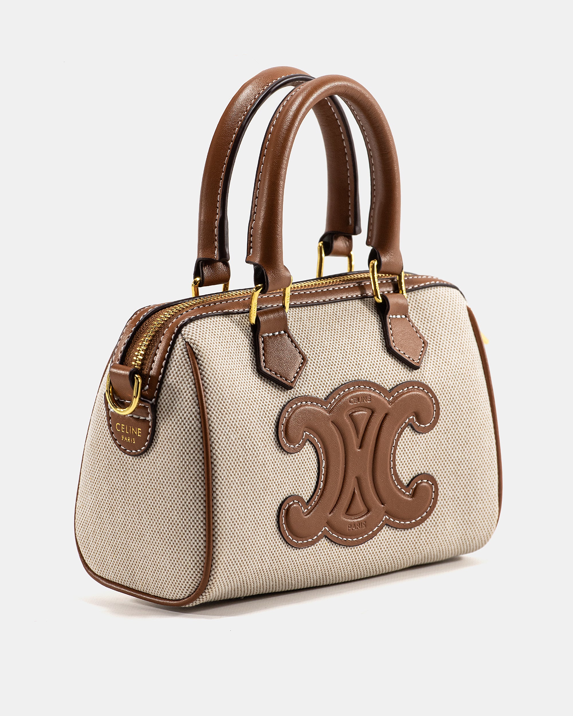 CELINE SMALL BOSTON CUIR TRIOMPHE BAG