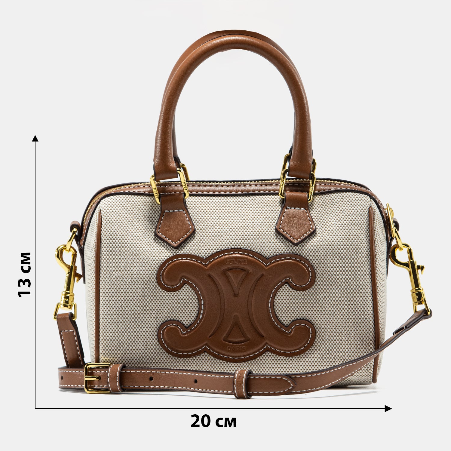 CELINE SMALL BOSTON CUIR TRIOMPHE BAG