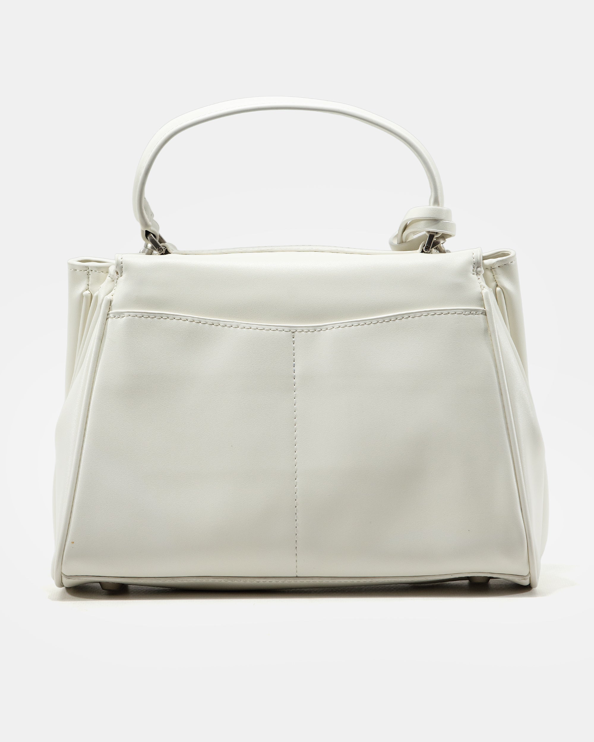 BALENCIAGA HOURGLASS TOP HANDLE BAG IN WHITE