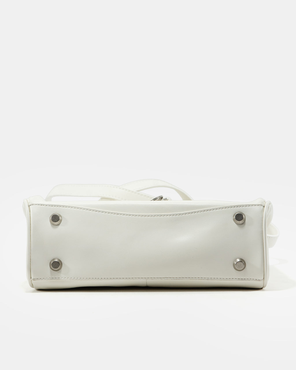 BALENCIAGA HOURGLASS TOP HANDLE BAG IN WHITE