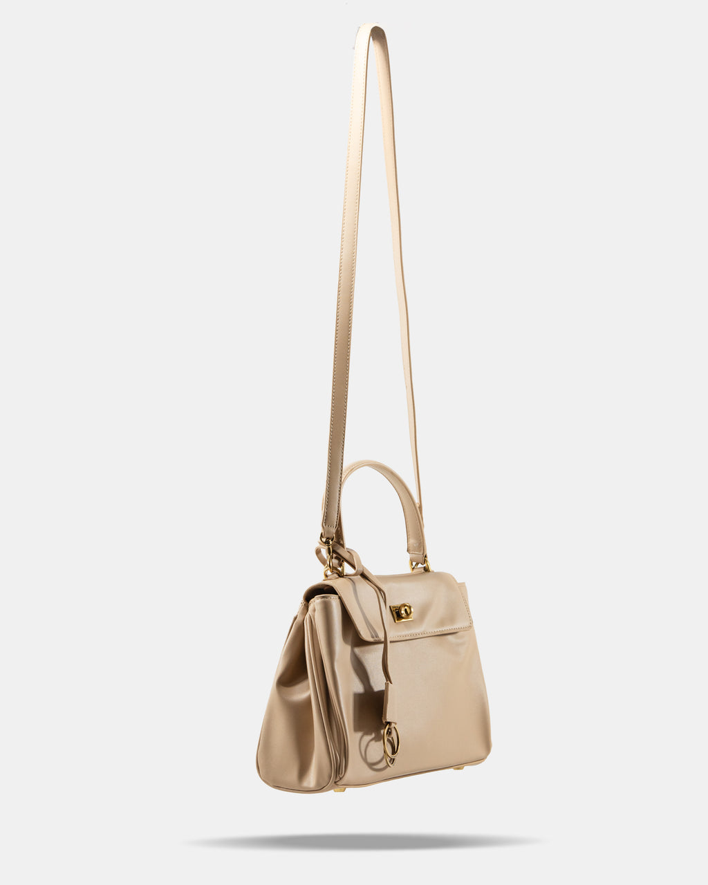 BALENCIAGA HOURGLASS TOP HANDLE BAG IN BEIGE