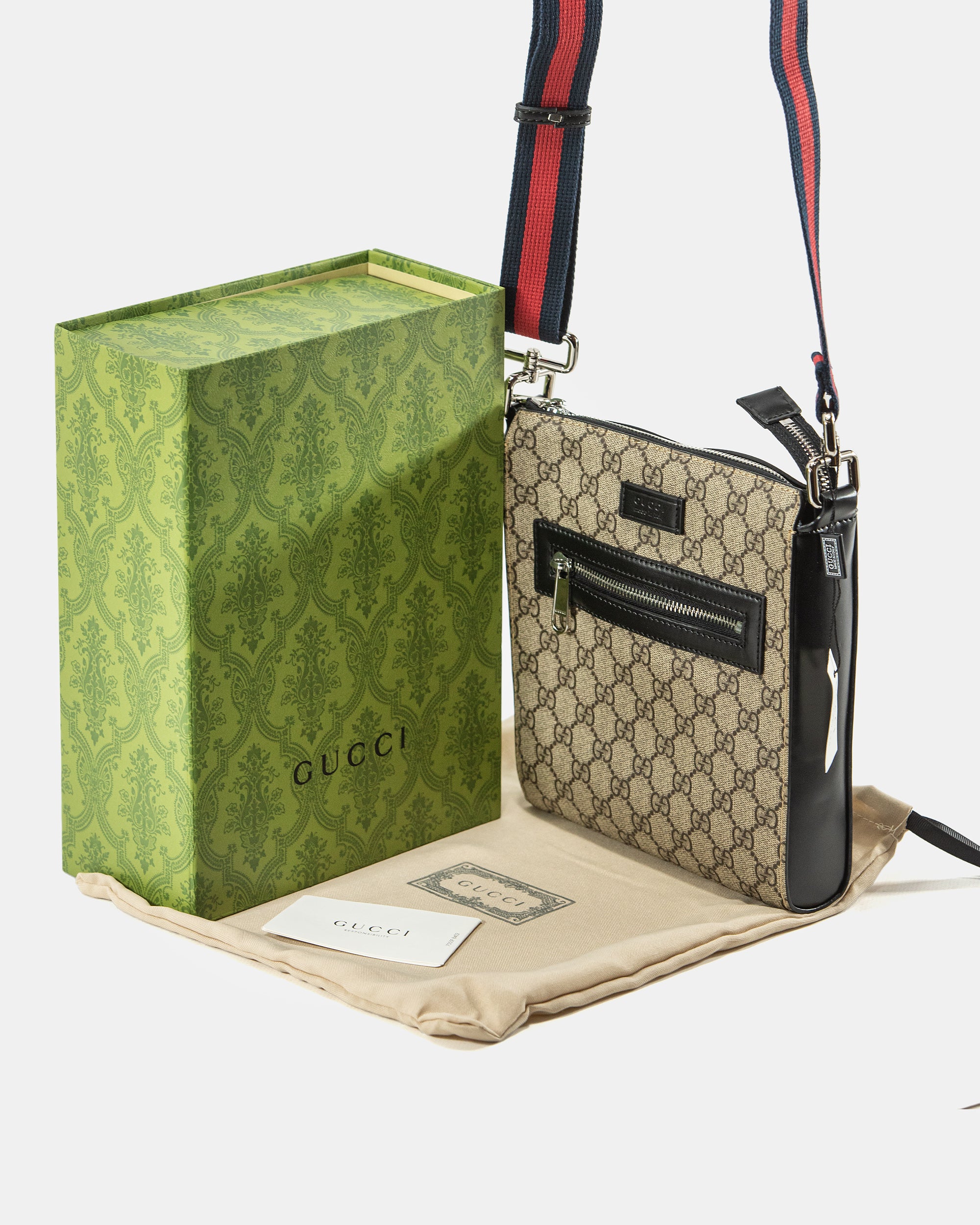 GUCCI X SUPREME MESSENGER OPHIDIA SHOULDER BAG