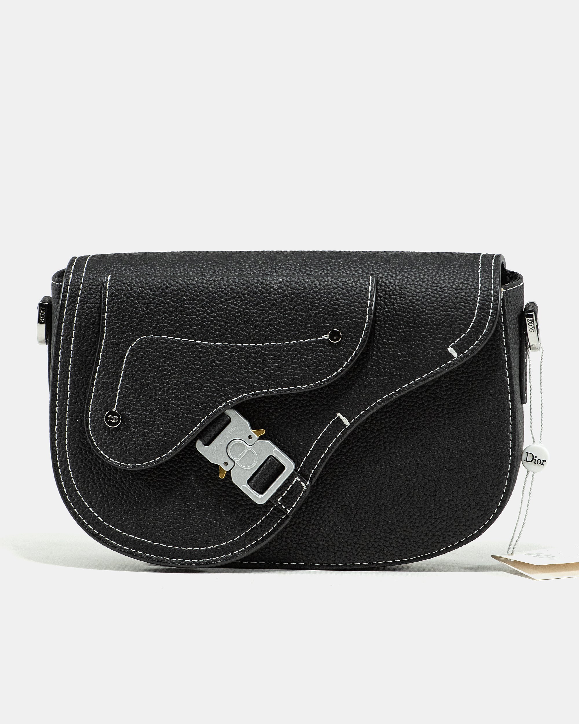 DIOR SADDLE MESSENGER BAG IN BLACK