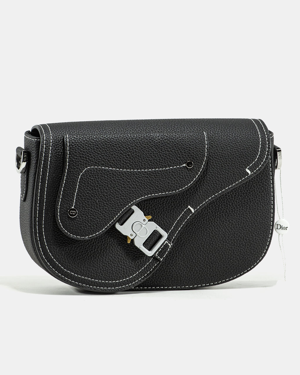 DIOR SADDLE MESSENGER BAG IN BLACK