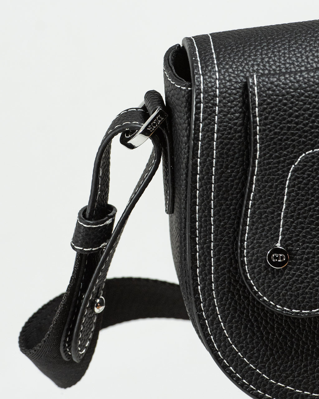 DIOR SADDLE MESSENGER BAG IN BLACK