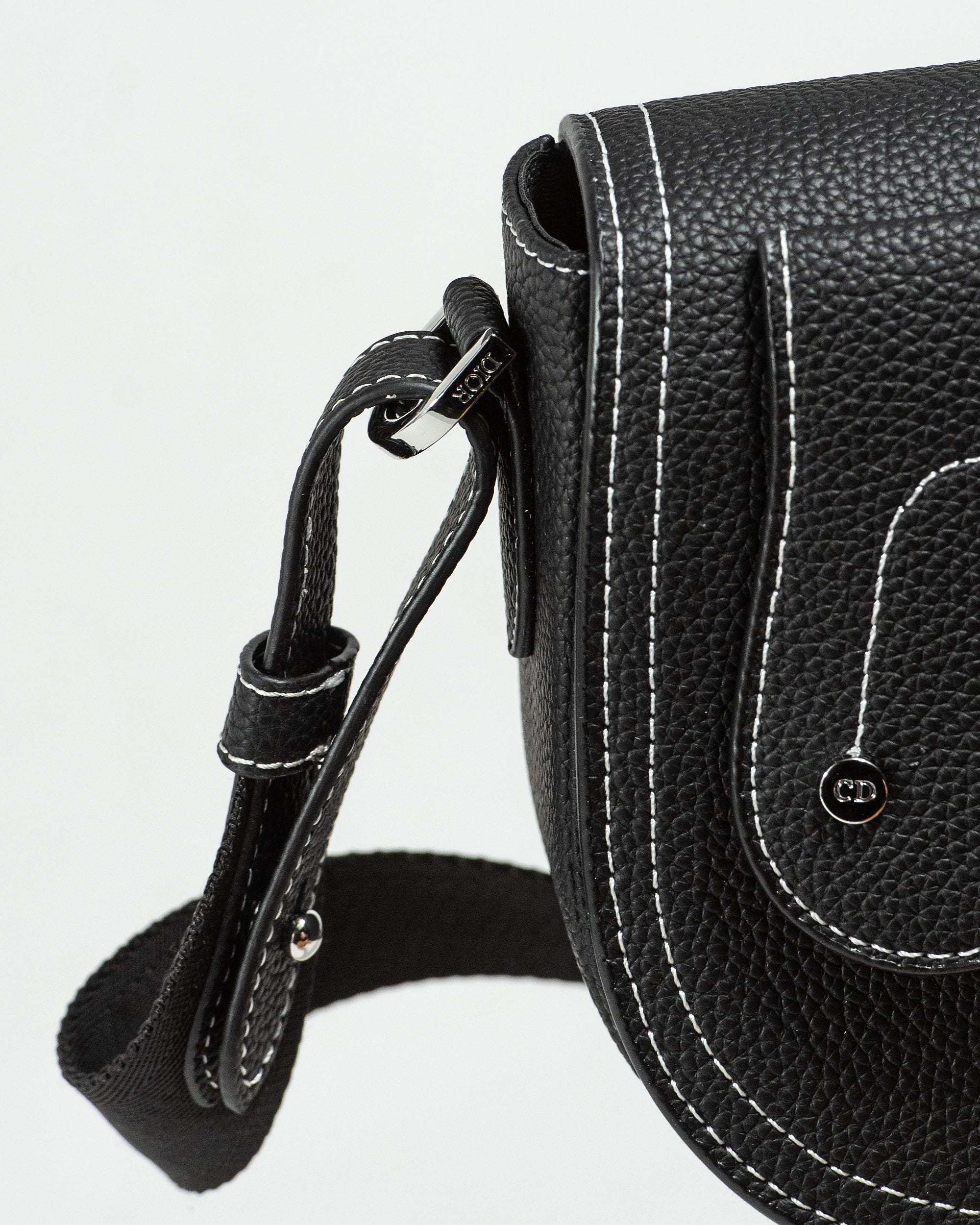 DIOR SADDLE MESSENGER BAG IN BLACK
