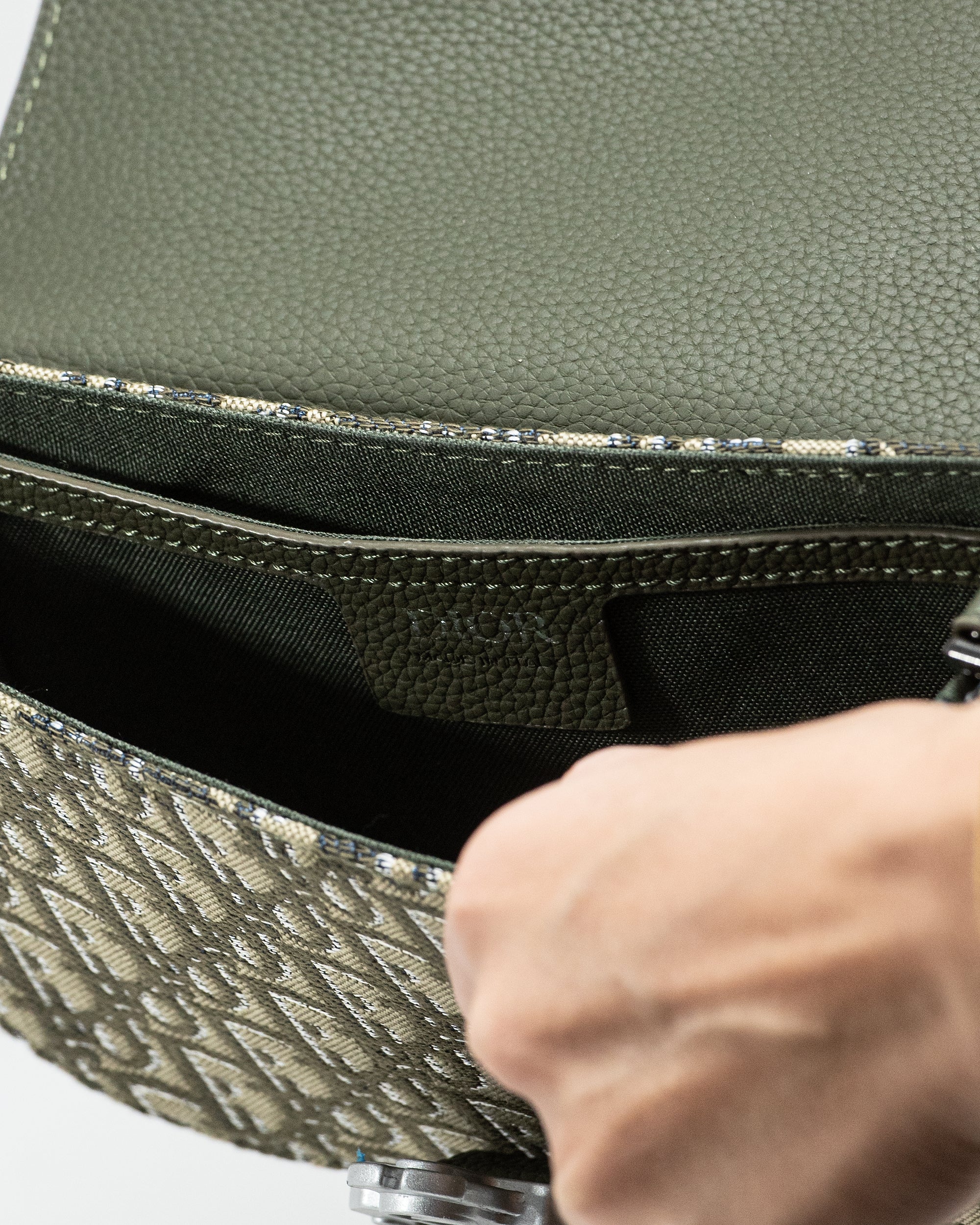 DIOR MINI SADDLE MESSENGER BAG WITH FLAP