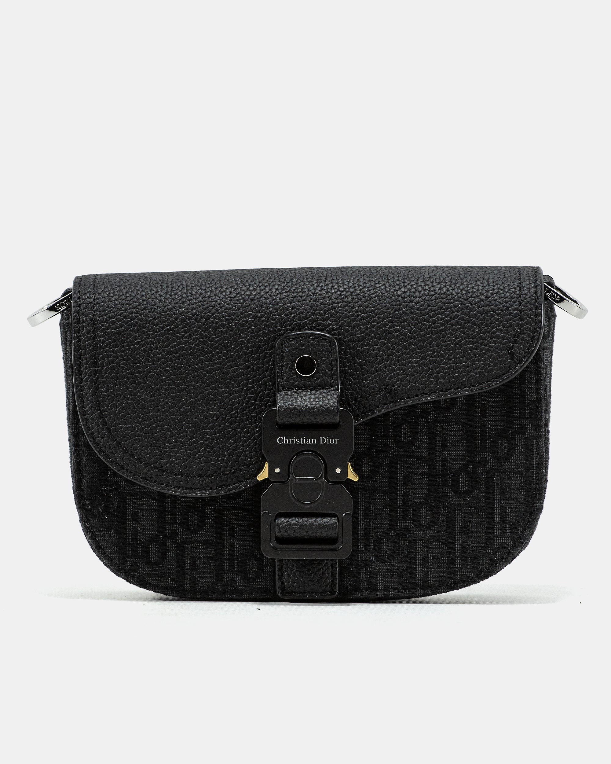 DIOR MINI SADDLE MESSENGER BAG WITH FLAP
