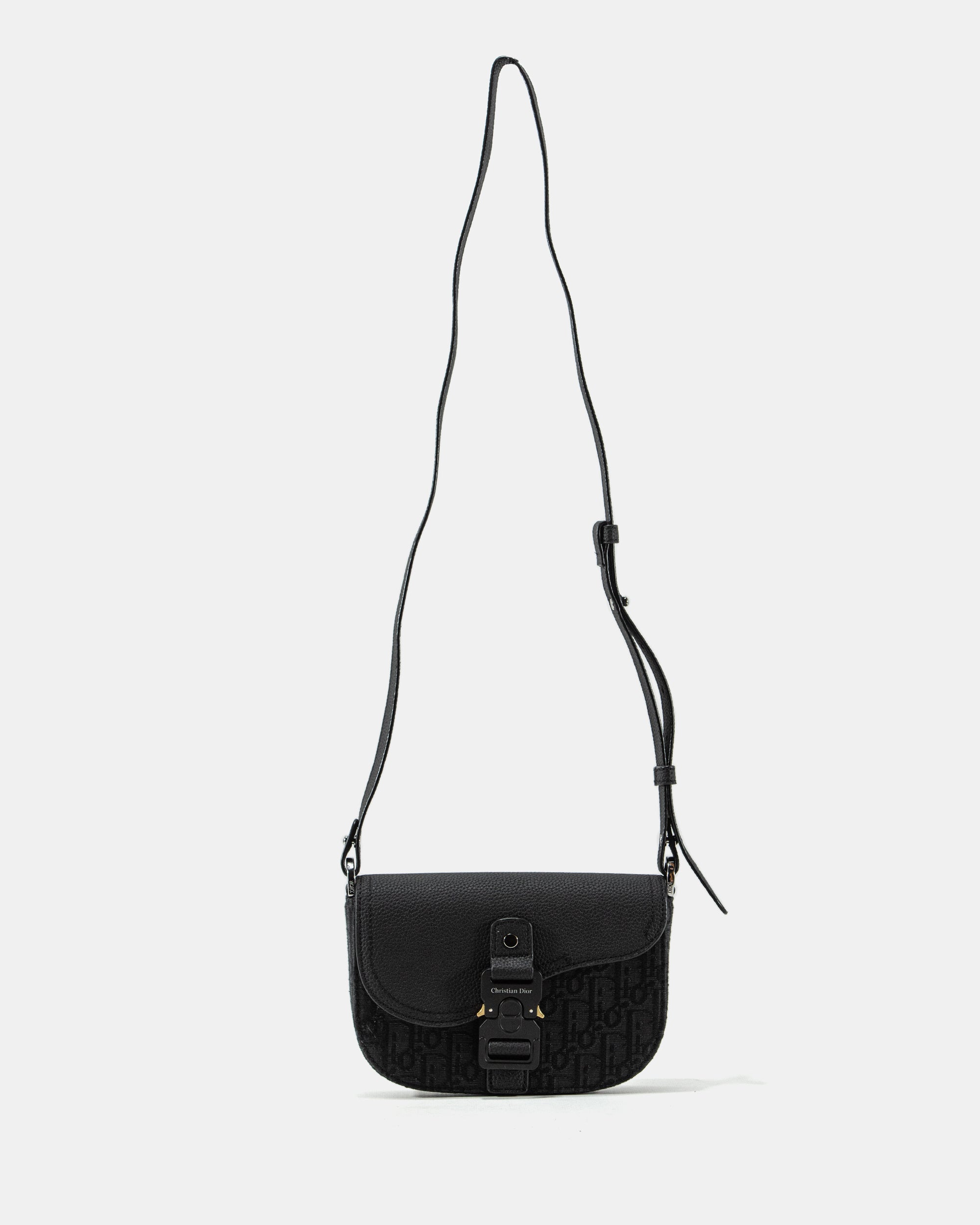 DIOR MINI SADDLE MESSENGER BAG WITH FLAP