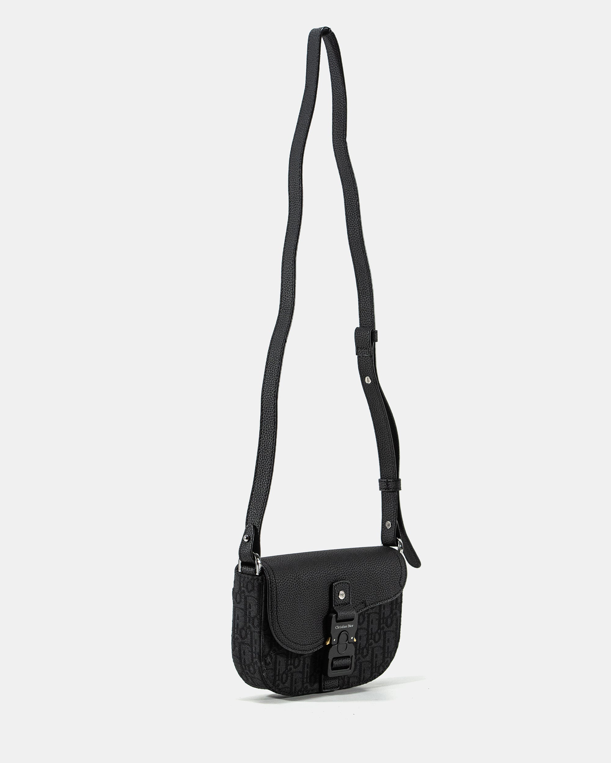 DIOR MINI SADDLE MESSENGER BAG WITH FLAP