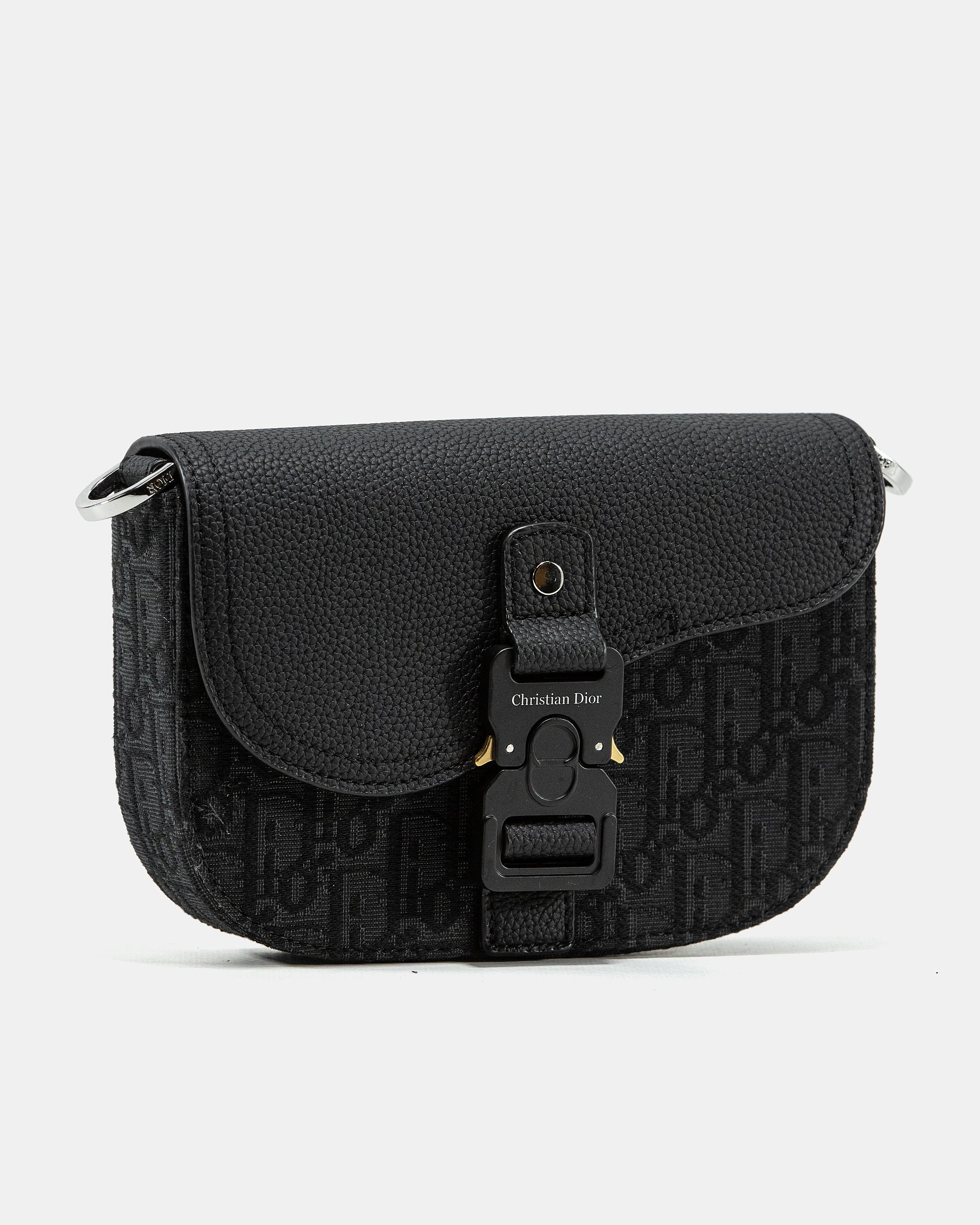 DIOR MINI SADDLE MESSENGER BAG WITH FLAP