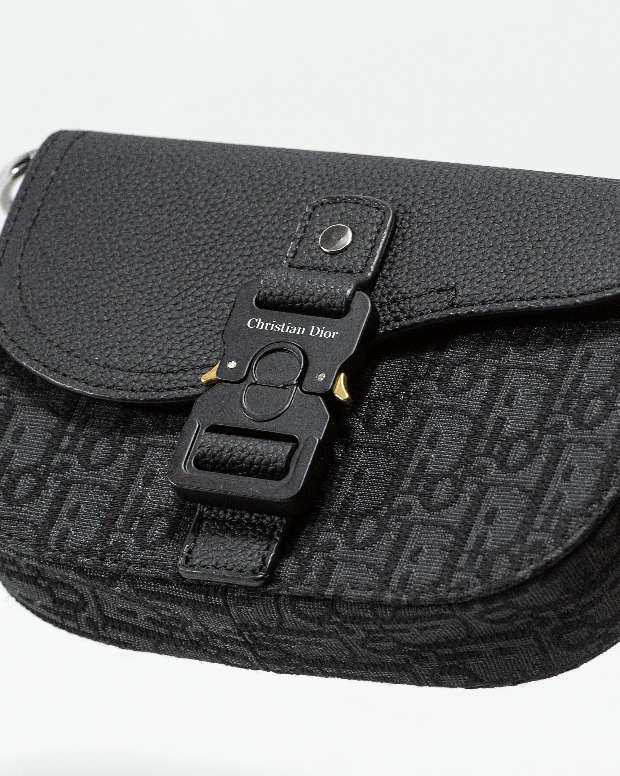 DIOR MINI SADDLE MESSENGER BAG WITH FLAP