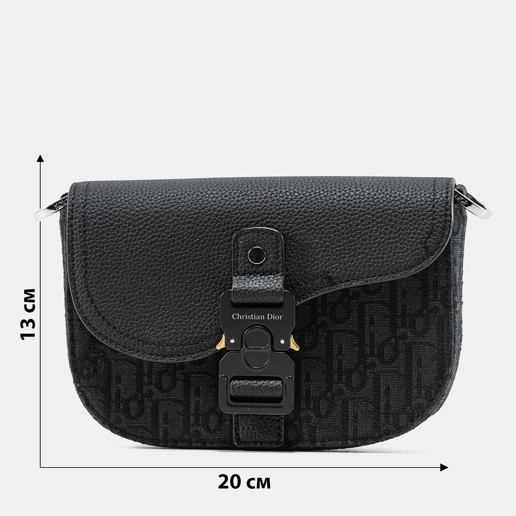 DIOR MINI SADDLE MESSENGER BAG WITH FLAP