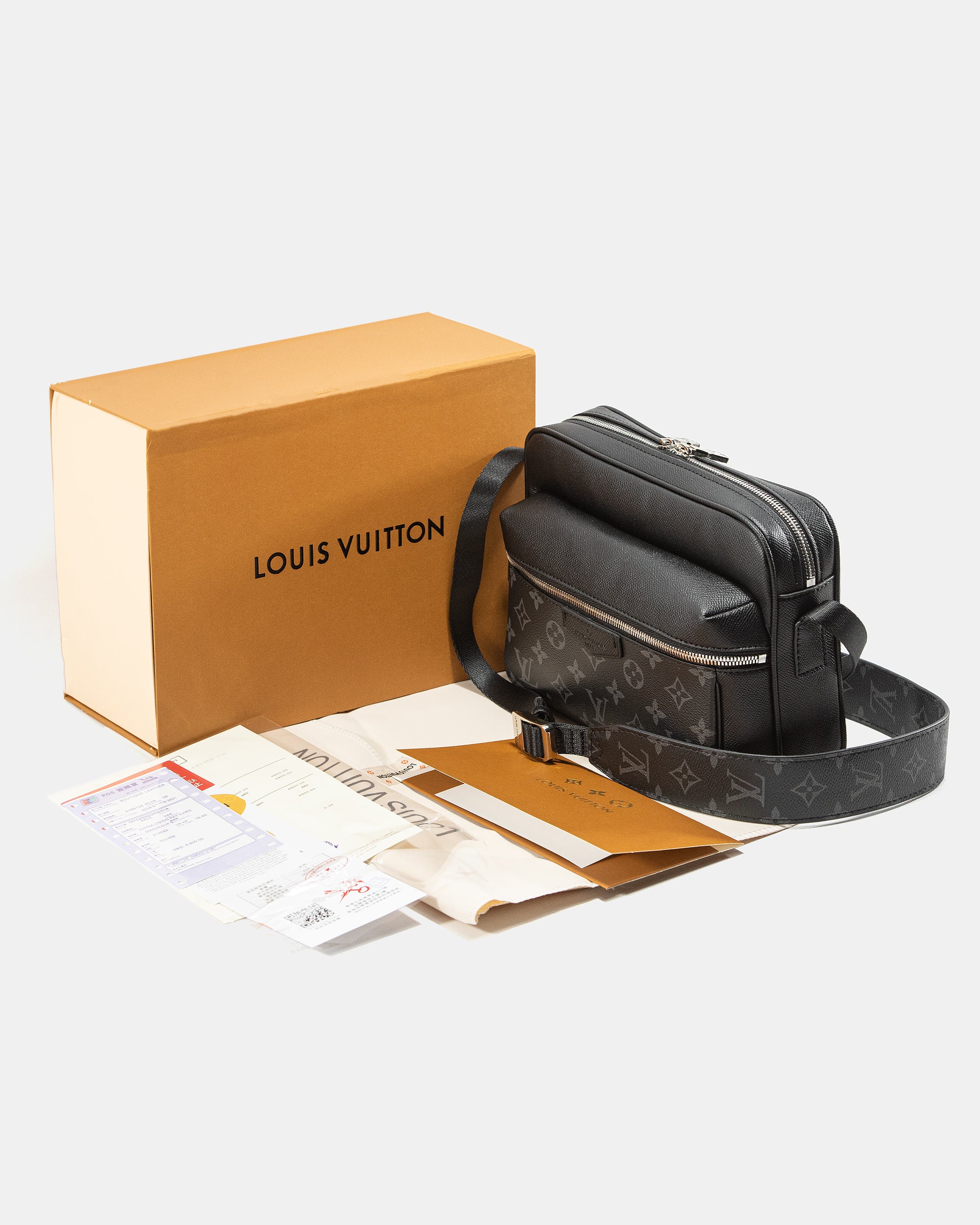 LOUIS VUITTON OUTDOOR TAIGARAMA MONOGRAM ECLIPSE TAIGA BAG
