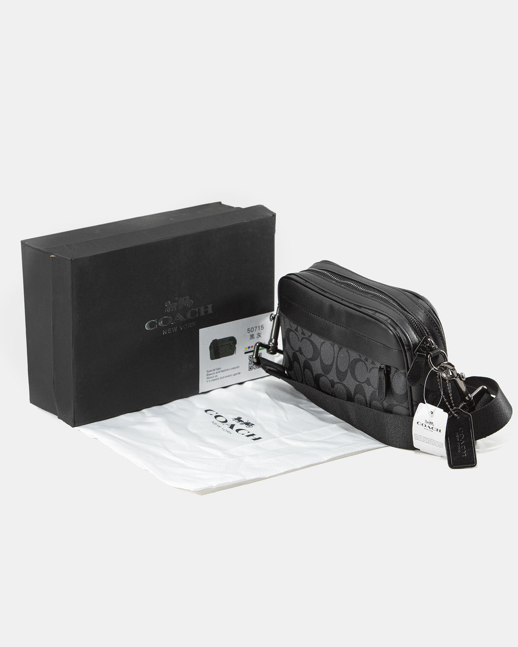 COACH GRAHAM CROSSBODY IN BLACK CANVAS