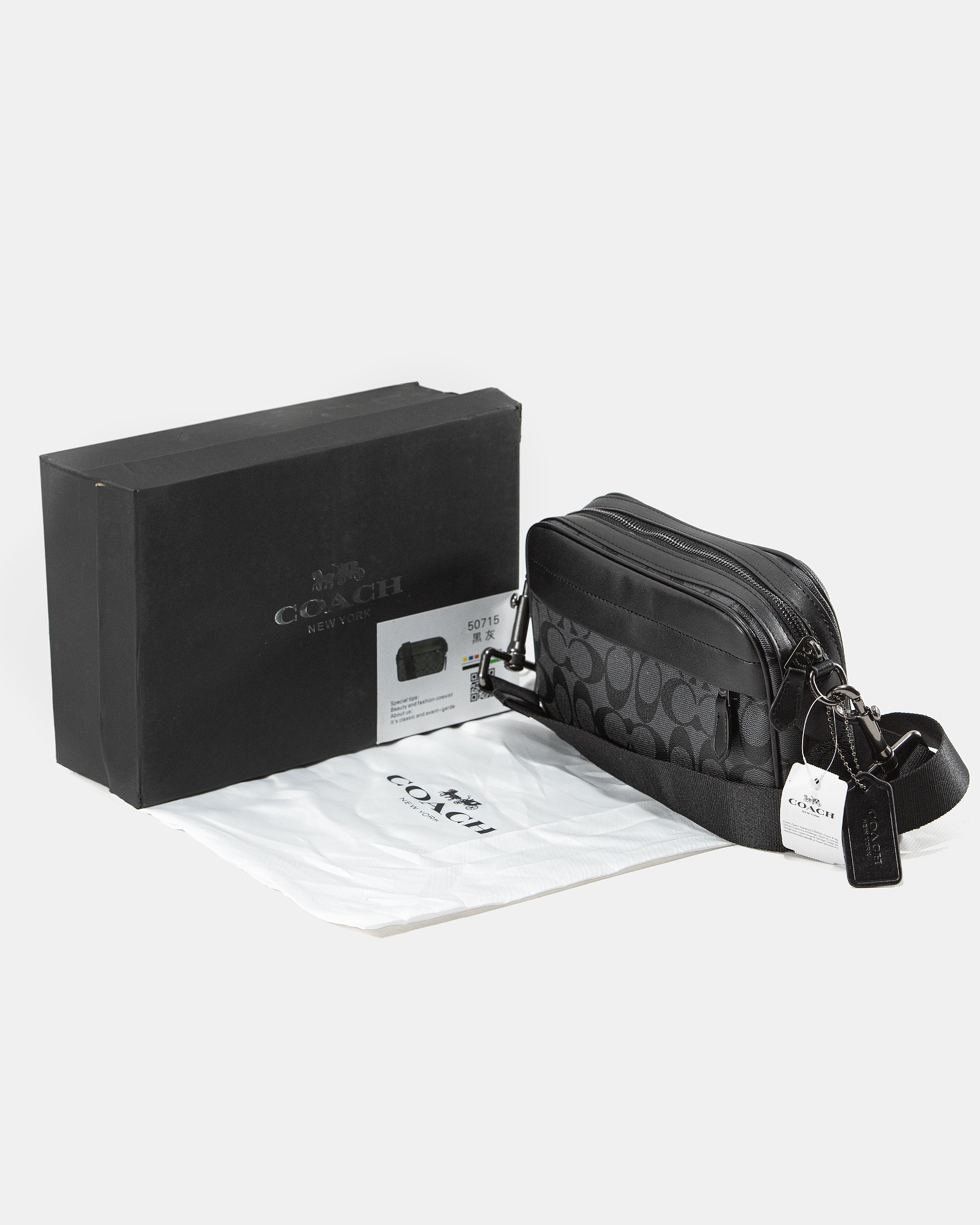COACH GRAHAM CROSSBODY IN BLACK CANVAS