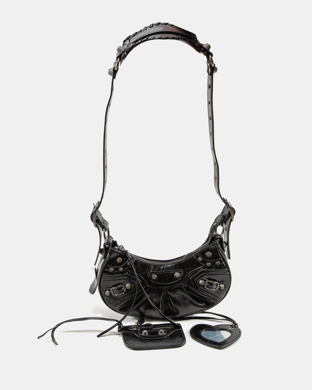 BALENCIAGA LE CAGOLE / SHOULDER BAG IN BLACK