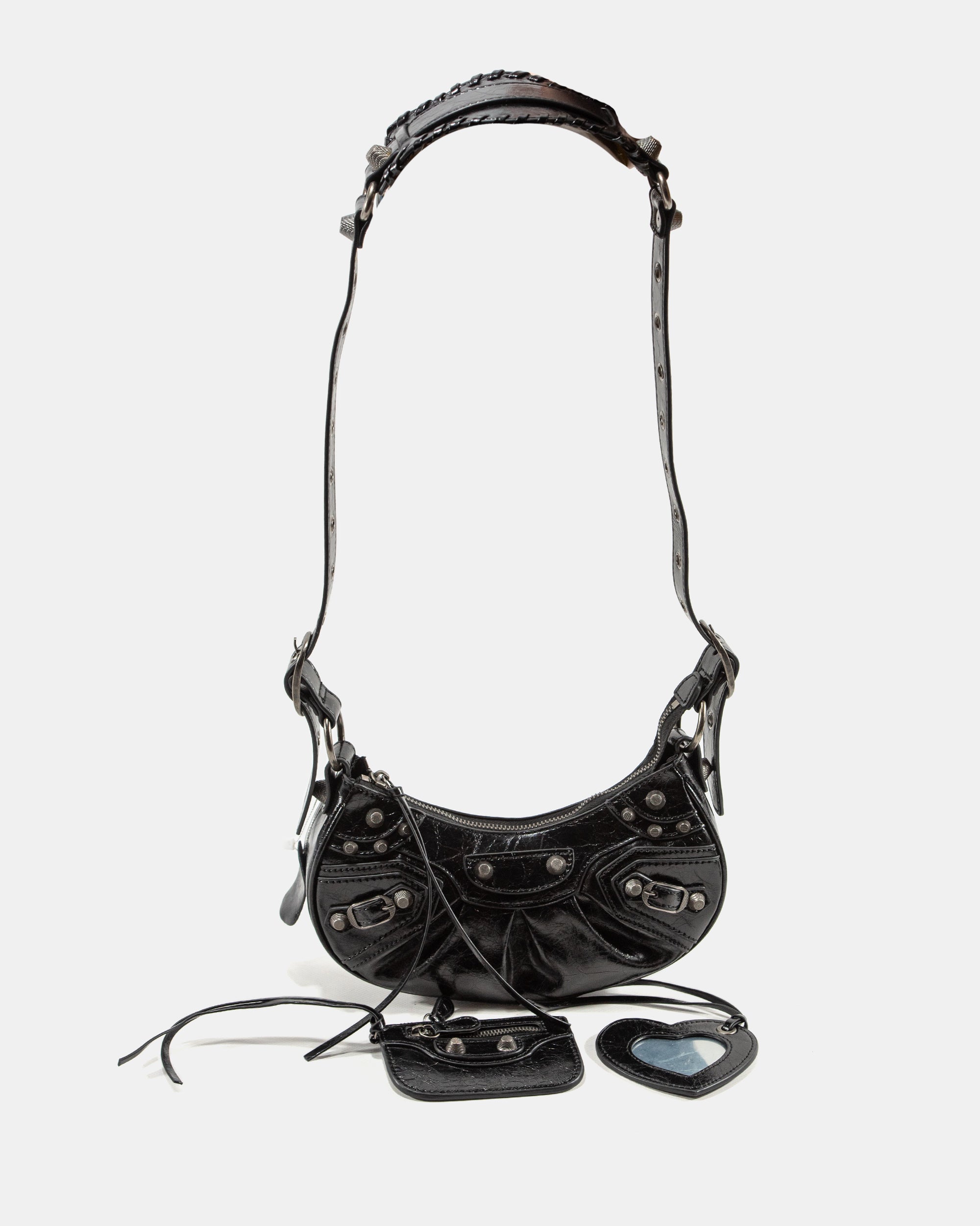BALENCIAGA LE CAGOLE / SHOULDER BAG IN BLACK