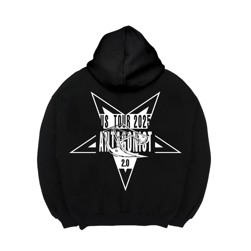 PLAYBOI CARTI ANTAGONIST TOUR 2.0 BLACK HOODIE