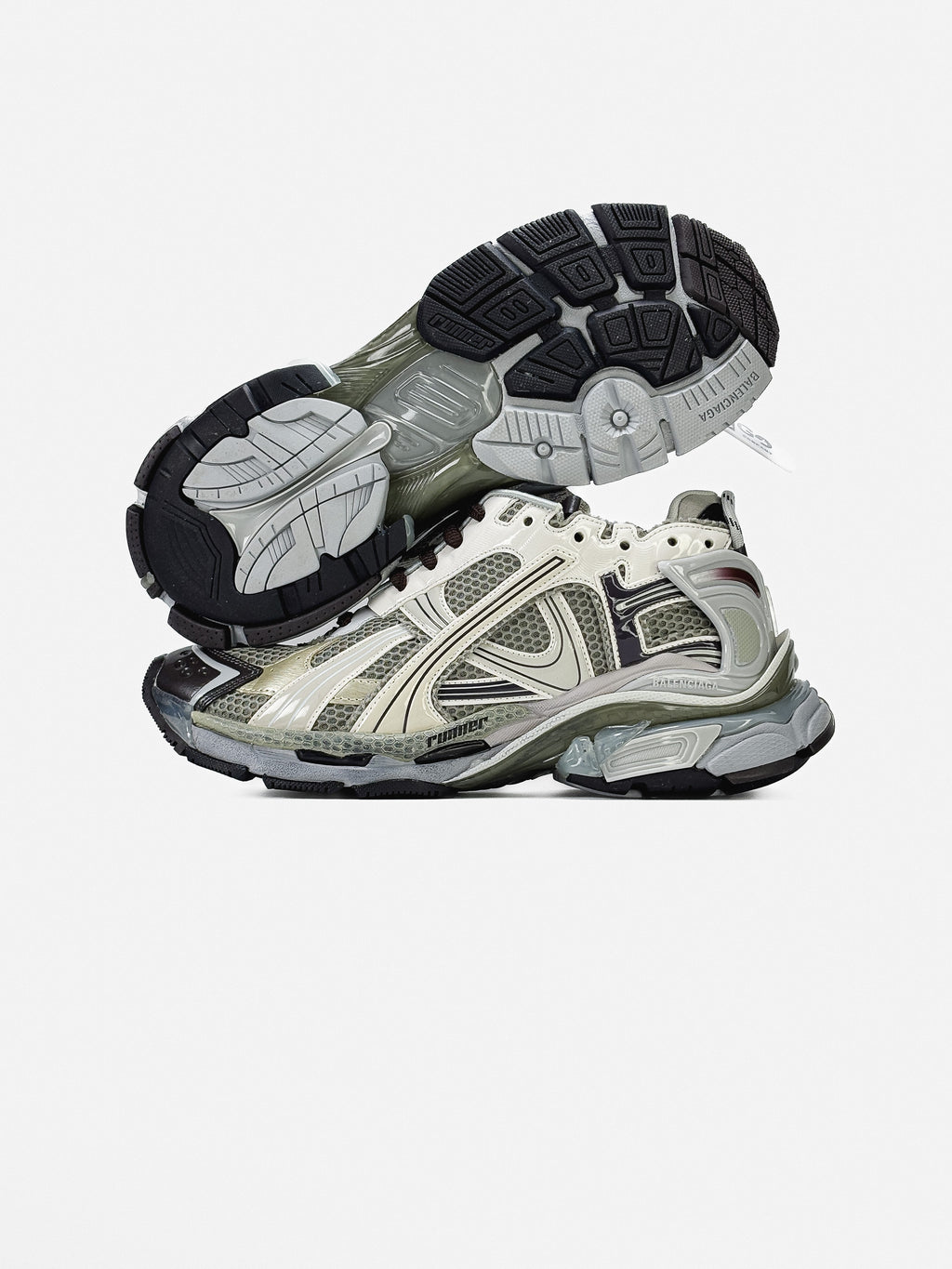 BALENCIAGA RUNNER IN VINTAGE BONE