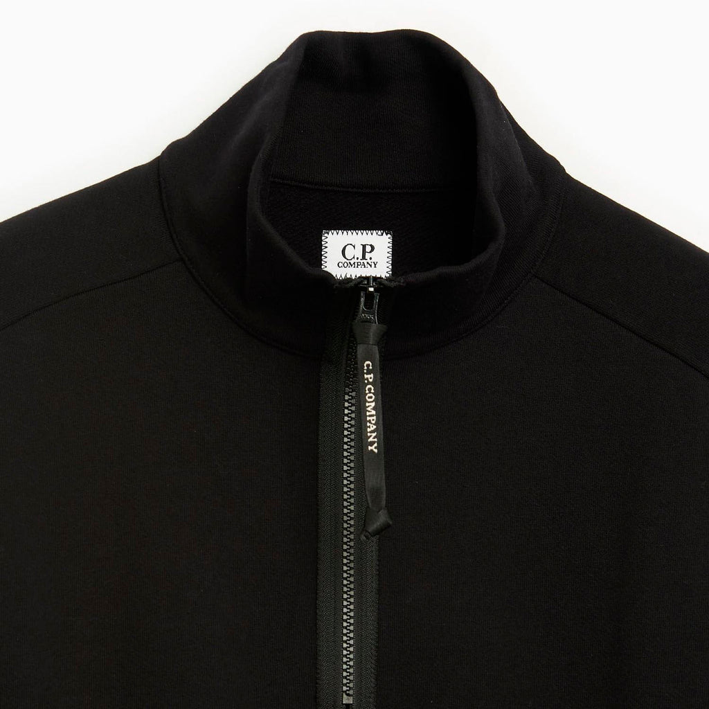 C.P. COMPANY ZIP SWEATSHIRT IN BLACK