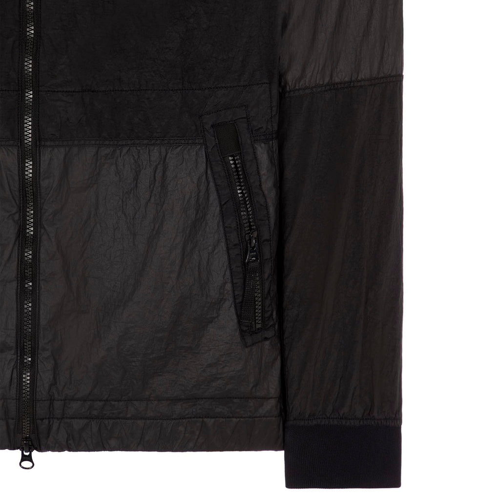 STONE ISLAND NYLON METAL WATRO-TC IN ECONYL JACKET BLACK