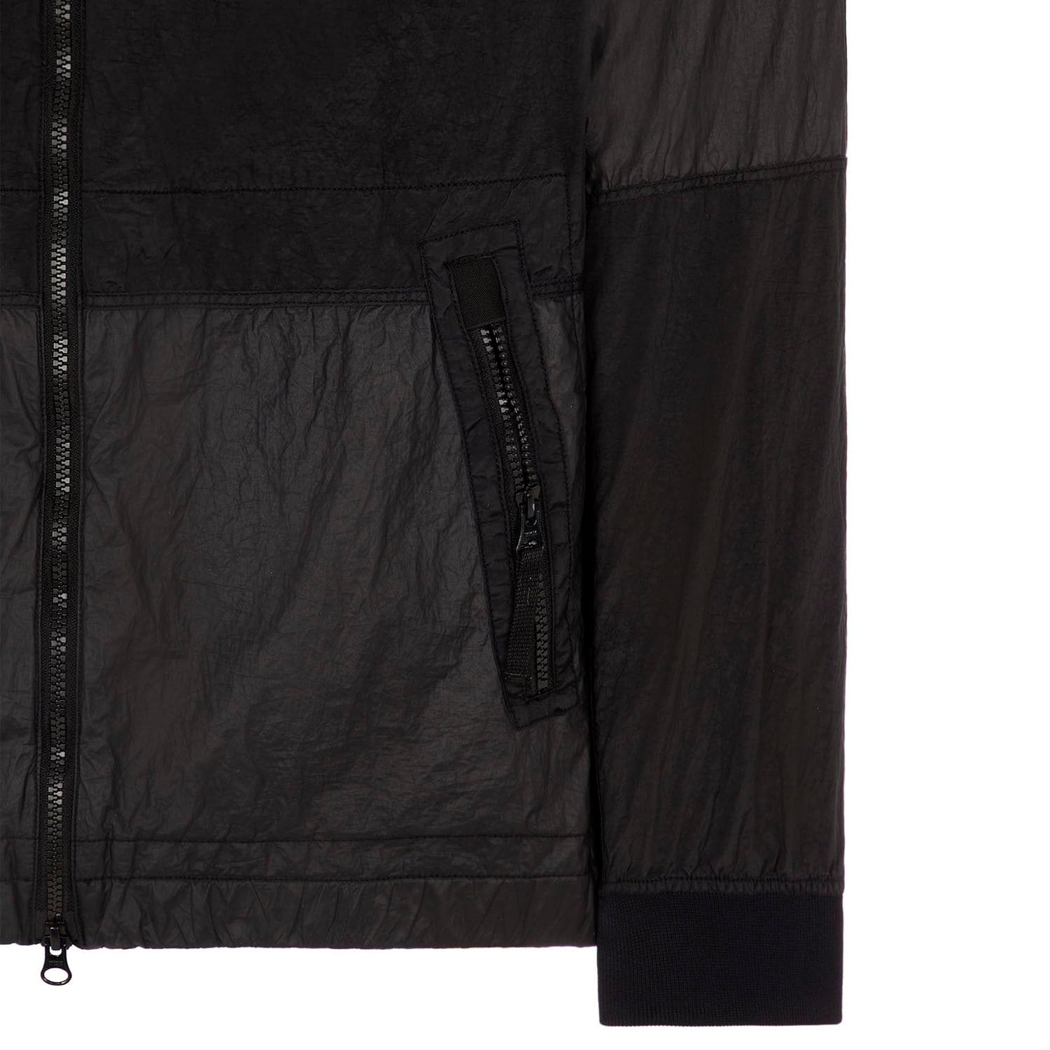 STONE ISLAND NYLON METAL WATRO-TC IN ECONYL JACKET BLACK