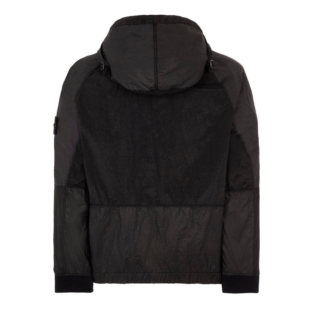 STONE ISLAND NYLON METAL WATRO-TC IN ECONYL JACKET BLACK