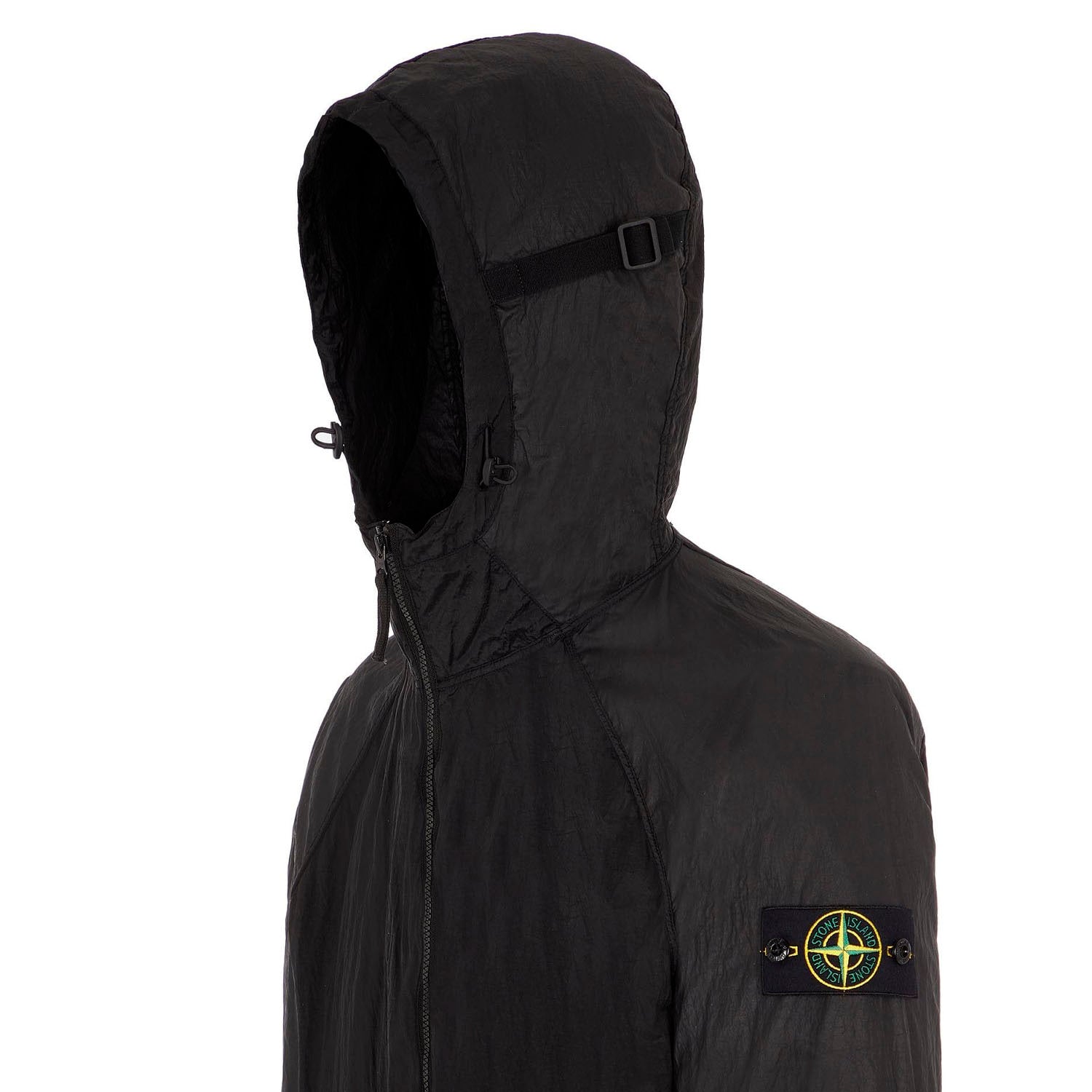 STONE ISLAND NYLON METAL WATRO-TC IN ECONYL JACKET BLACK