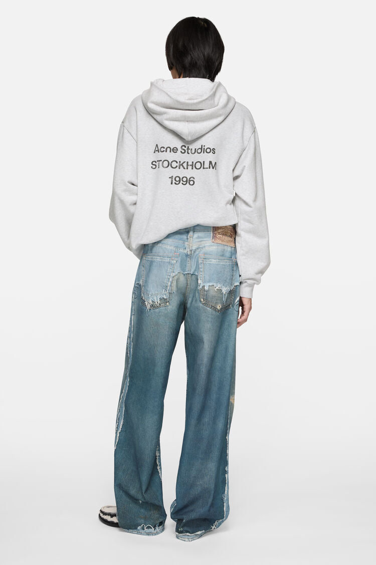 ACNE STUDIOS TROMPE-L'OEIL DISTRESSED 1981 JEANS MID BLUE