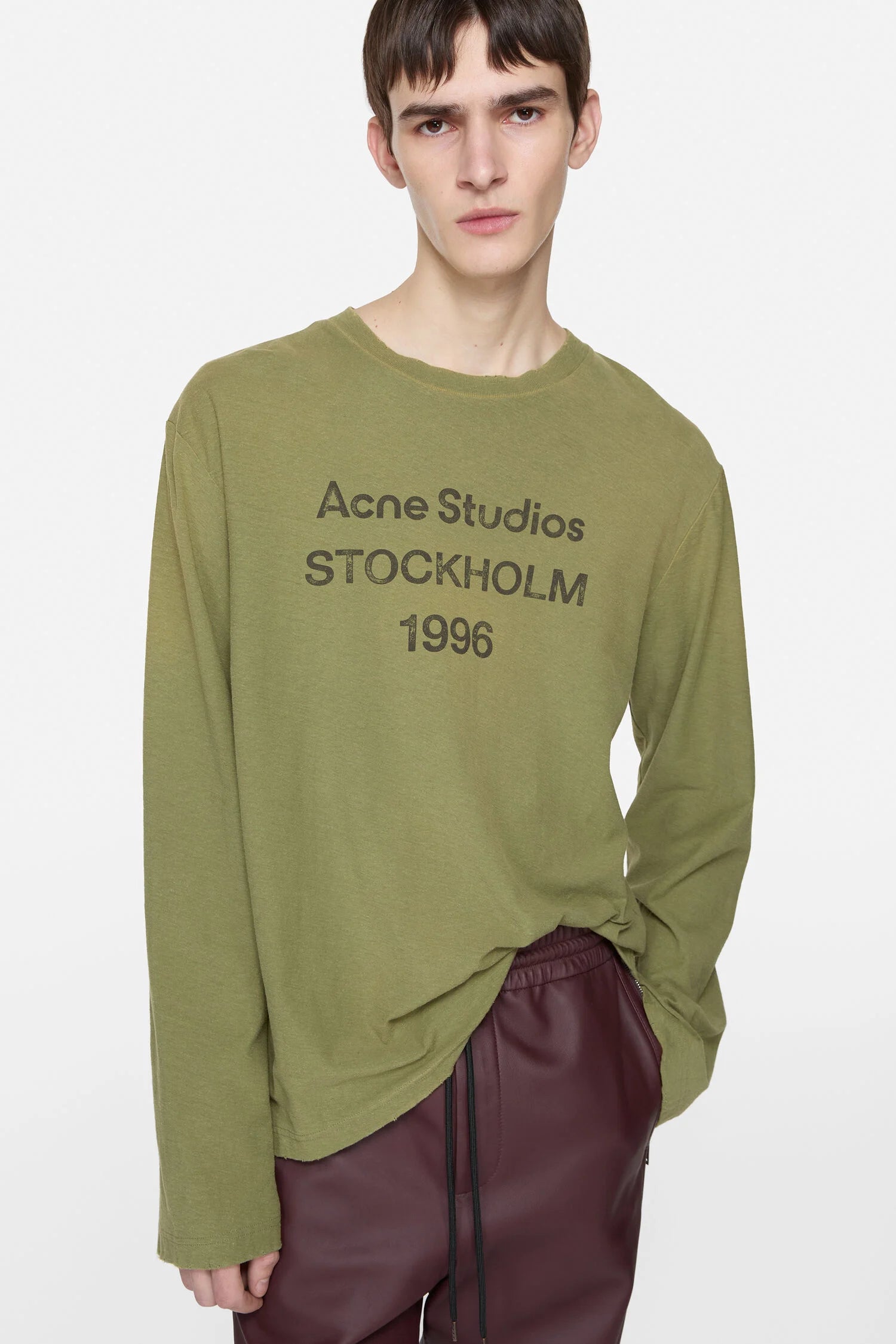 ACNE STUDIOS LOGO LONGSLEEVE RELAXED FIT