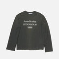 ACNE STUDIOS SPRAYED 1996 LOGO LONGSLEEVE IN BLACK