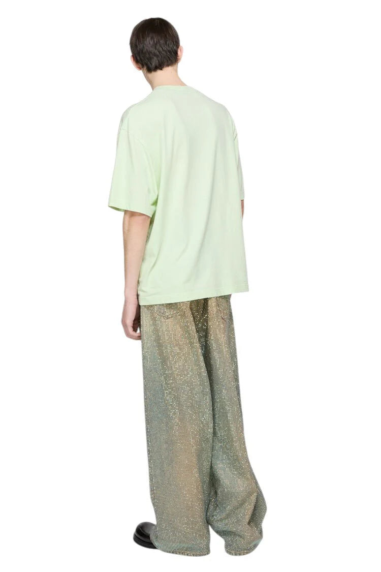ACNE STUDIOS FLORAGATAN 13 LOGO T-SHIRT PISTACHIO GREEN
